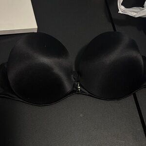 Source Unknown Black Satin Bra